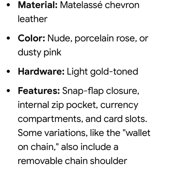 Gucci dusty pink Quilted Leather oversized wallet. EUC. - Picture 10 of 10